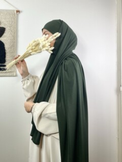 Sandy Premium - Hijab prêt à nouer Vert Foncé - Hijab