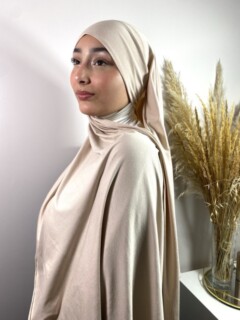 Jersey Premium - Prêt à enfiler - crème noisette - Hijab