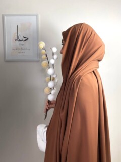 Medine Ipegi - Maxi Soie De Medine Marron chocolat clair - Hijab
