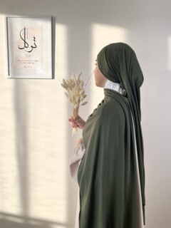 Jersey Premium - Jersey Premium Vert Kaki - Hijab