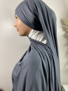 Jersey Premium - حصاة رمادية - Hijab