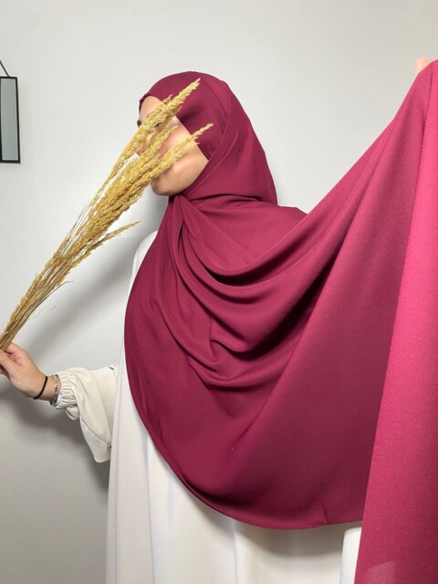 Crepe Premium - Hijab PAE - Bordeau - Hijab