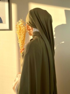 Jersey Premium - Prêt à enfiler -  vert fougère - Hijab