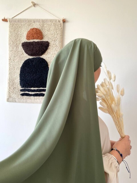 Ready To Wear - Hijab PAE - Light khaki green 100357892 - Hijab