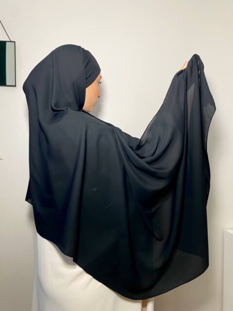 Crepe Premium - Hijab PAE - Noir intense - Hijab