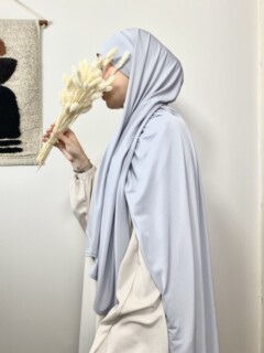 Sandy Premium - Hijab prêt à nouer gris perle - Hijab