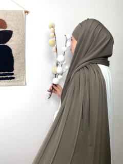 Sandy Premium - Hijab prêt à nouer marron clair - Hijab