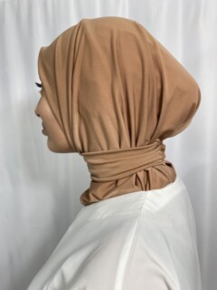 Cagoule with Tie - Cagoule Sandy Camel 100357815 - Hijab