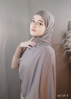 Cotton Shawl - Jersey premium - Taupe clair - Hijab