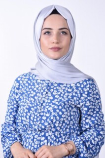 Châle Dubai Soie Gaufre Gris Argenté - 