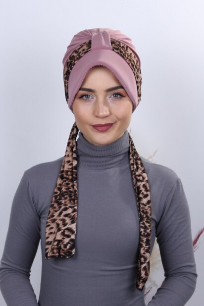 Scarf Hat Bonnet Dried Rose - 100284996 - 