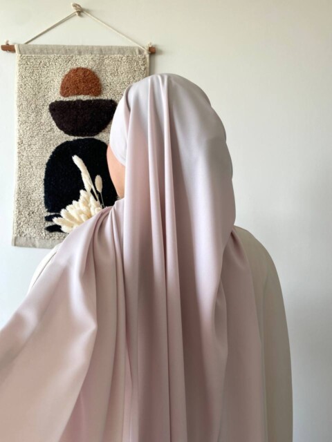 Medine Ipegi - Hijab PAE - White beige pink 100357893 - 