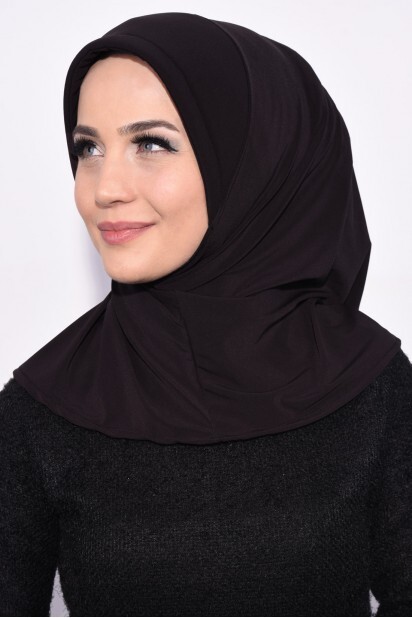 Practical Sequin Hijab Bitter Brown - 100285493 - 