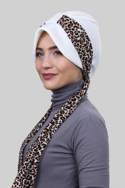 Scarf Hat Bonnet White - 100285008 - 