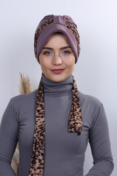 Hat-Cap Style - Scarf Hat Bonnet Violet - 100284991 - Hijab