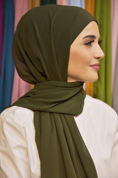 Ready Made Practical Bonnet Shawl Khaki - 100285530 - 