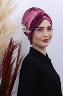 بونيه ورد مجففة 3 خطوط مخملية - 