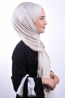 Combed Cotton 3-Striped Shawl Stone Color - 100285221 - 