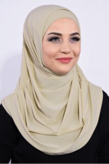 Bonnet Prayer Cover Beige - 100285121 - Hijab