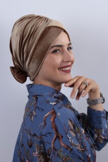 Velours Noeud Os Caramel - 