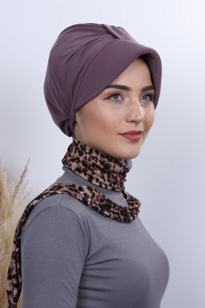 Scarf Hat Bonnet Violet - 100284991 - 