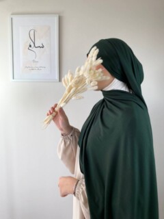 جيرسي بريميوم فورست جرين - Hijab