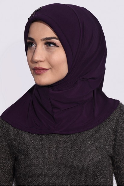 عملي الترتر الحجاب الأرجواني - 
