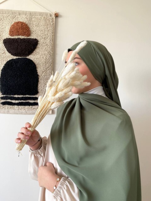 Medine Ipegi - Hijab PAE - Light khaki green 100357892 - 