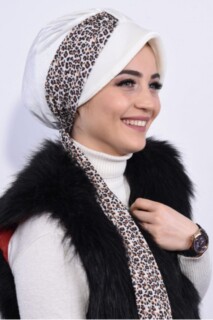 Velvet Scarf Hat Bonnet White