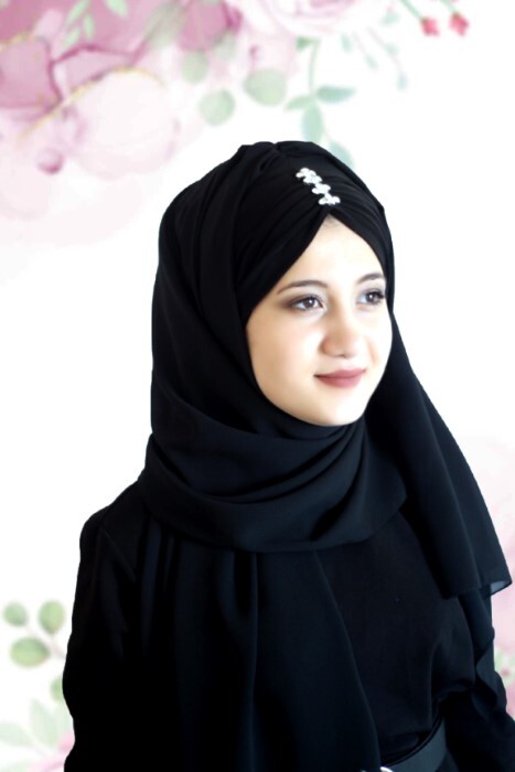 Evening Model - Noir - Code : 62-14 - Hijab