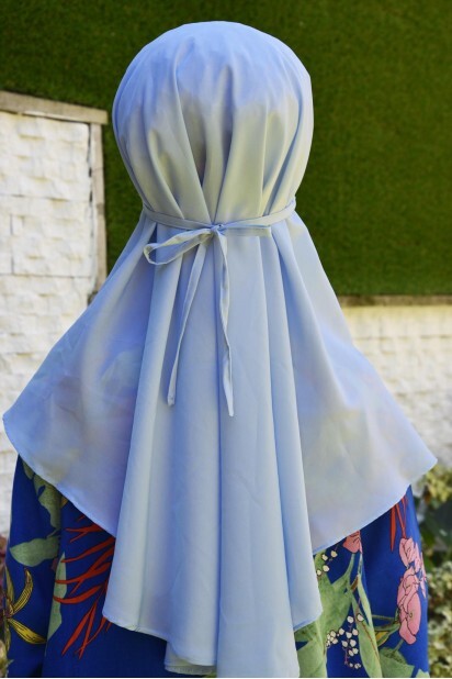 Hijab à nouer Nowa Bleu bébé - 