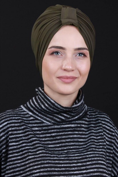 Bonnet Double Face 3-Stripes Kaki - 