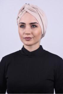 Pearly Wrap Bonnet Beige - 100284976 - 