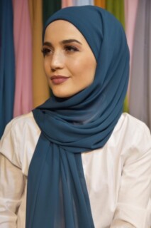 Ready Practical Bonnet Shawl Petrol Blue - 100285537 - 