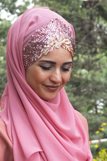 Evening Model - Design Princess Shawl Powder Pink - 100282892 - Hijab