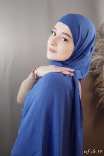 Hijab Jazz Premium Bleu Lagon - - Hijab Jazz Premium Bleu Lagon - 