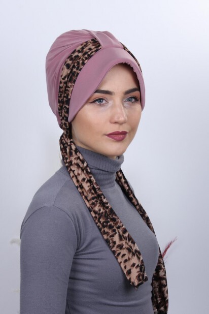 Scarf Hat Bonnet Dried Rose - 100284996 - 