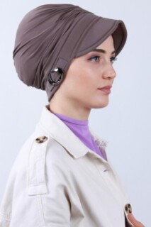 Buckled Hat Bonnet Mink - 100285197 - 