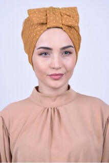 Papyon Model Style - Lacy Bow Bone Jaune Moutarde - Hijab