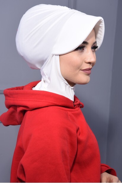 Sports Hat Scarf Ecru - 100285632 - 
