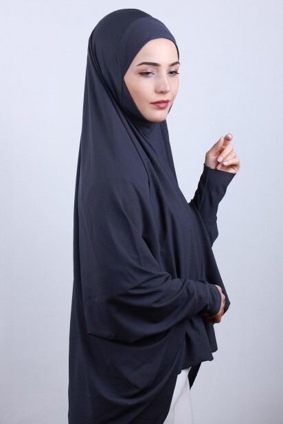 5XL Veiled Hijab Smoked - 100285098 - 