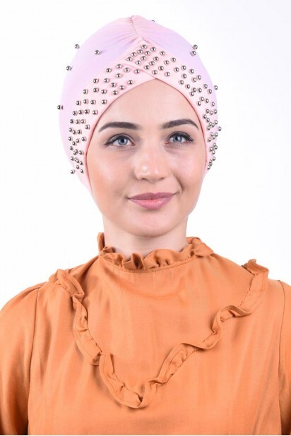 Pearl Pool Bonnet Saumon - Hijab