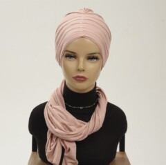 Instant Cotton Shawl - Pleated Shawl Bonnet - 100283169 - Hijab