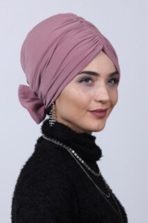 Bonnet bidirectionnel avec arc rempli de rose séchée - 