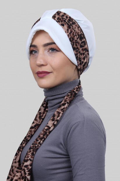 Scarf Hat Bonnet White - 100285004 - 