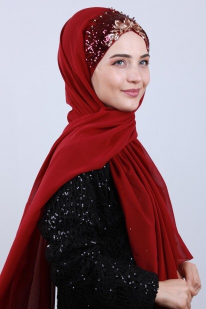 Design Princess Shawl Claret Red