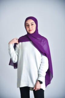 Popular - Shawl with bonnet 100255206 - Hijab
