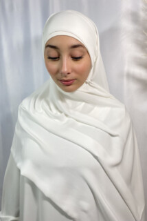 Crepe Premium - Crêpe Premium Blanc - Hijab