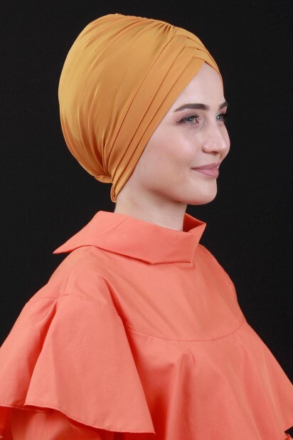 Bonnet Double Face 3 Bandes Jaune Moutarde - 