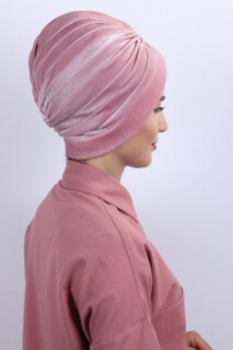 Velvet Nevru Bonnet Powder Pink